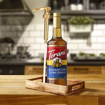 Torani Chocolate Chip Cookie Dough Syrup with Pump, 750ml