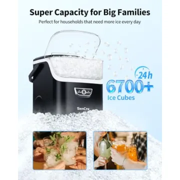 SenCre Nugget Ice Maker Countertop Ready in 5 Mins