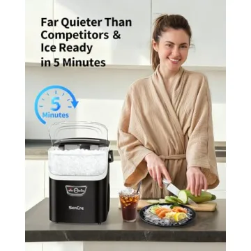 SenCre Nugget Ice Maker Countertop Ready in 5 Mins