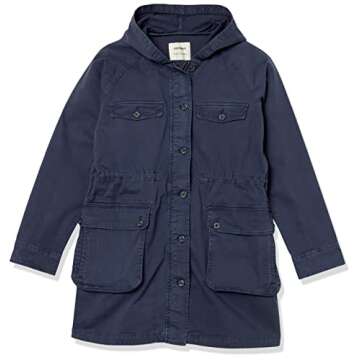 Goodthreads Women's Lightweight Hooded Cargo Jacket