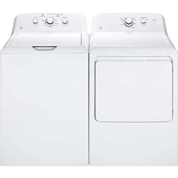 GE GTD33GASKWW Aluminized Alloy Drum Gas Dryer, 7.2 Cu. Ft. Capacity, White