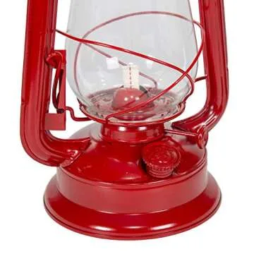 Stansport 12" Hurricane Lantern (127), 12inch, Red