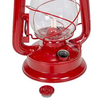 Stansport 12" Hurricane Lantern (127), 12inch, Red