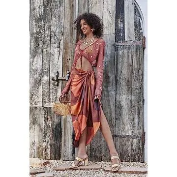 Syktkmx Womens Braided Heels Sandals Chunky Block Heel Double Strap Summer Dressy Sandal, Apricot, Size 8