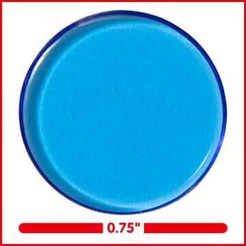 edxeducation Transparent Counters - Set of 500 - Counters for Kids Math - Assorted Colors - 3/4 in - Counting, Sorting, Light Panels, Bingo and more