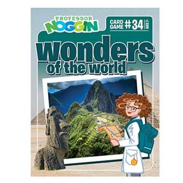 Outset Media Professor Noggin's Wonders of The World Trivia Card Game - an Educational Based Card Ga...