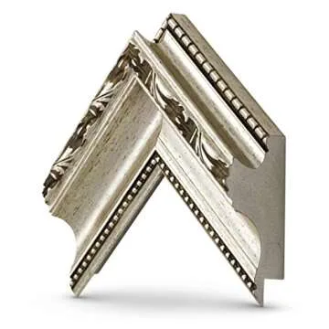 Frame My TV Deco TV Frames - Ornate Silver Smart Frame Compatible ONLY with Samsung The Frame TV (Fits 2021-2025 Frame TV, 55")