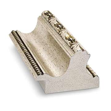 Frame My TV Deco TV Frames - Ornate Silver Smart Frame Compatible ONLY with Samsung The Frame TV (Fits 2021-2025 Frame TV, 55")