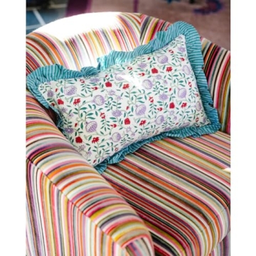 FURBISH Loews Lumbar Pillow Cover - Handmade & Colorful