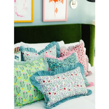 FURBISH Loews Lumbar Pillow Cover - Handmade & Colorful