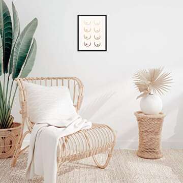 Empowering Minimalist Line Drawing Art Print for Home Decor