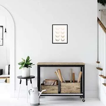 Empowering Minimalist Line Drawing Art Print for Home Decor