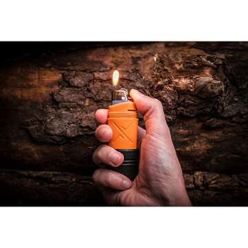 Exotac fireSLEEVE Waterproof Lighter Case with Gas-Lock Strap