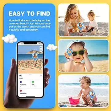 VEGO for AirTag Bracelets for Kids, 2 Pack Silicone Watch Bands + 4 Pack Anti-Scratch Films for Children, Apple AirTag Holder for Kids (Pink+Blue Gray)