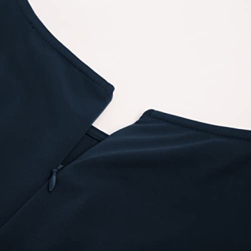 Women's Professional Midi Dress with Mesh Long Sleeves