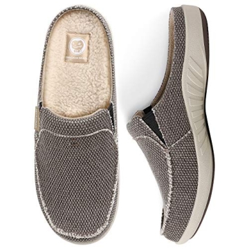 Mens House Slippers with Arch Support - Comfortable Slip-On Clogs for Everyday Wear and Relaxation