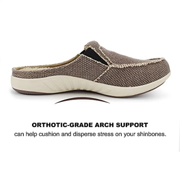 Mens Comfortable House Slippers with Arch Support