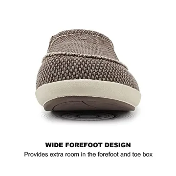 Mens Comfortable House Slippers with Arch Support