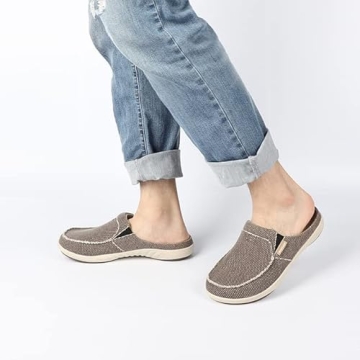 Mens Comfortable House Slippers with Arch Support