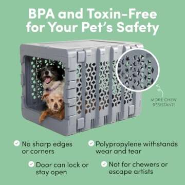 Kindtail Puppy Bundle - Collapsible Dog Crate + Pad + Pet Bowl Set - Comfortable PAWD Pad and Portable Pet Bowls are a for The Pet Crate - Lightweight, Compact, and Portable Set for Travel