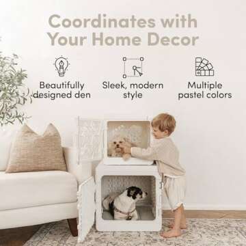 Kindtail Puppy Bundle - Collapsible Dog Crate + Pad + Pet Bowl Set - Comfortable PAWD Pad and Portable Pet Bowls are a for The Pet Crate - Lightweight, Compact, and Portable Set for Travel