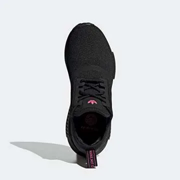 adidas Women's NMD_r1 Sneaker, Core Black/Core Black/Solar Pink, 9.5