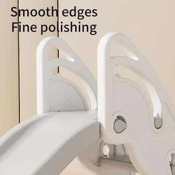 Toddler Slide Large Play Climber Slide PlaySet with Extra Long Slipping Slope Indoor Slide Kids Slide Toddler Playground Toddler Slide Outdoor Toys for Toddlers (White)