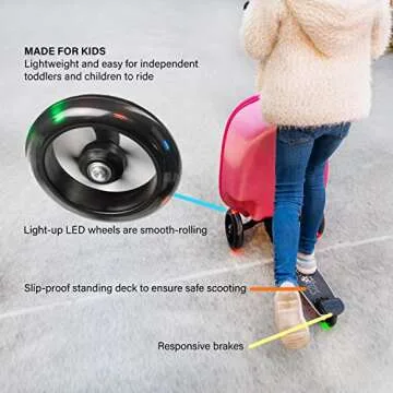 KIDDIETOTES Kids Scooter Suitcase – Fun, Durable, TSA Approved