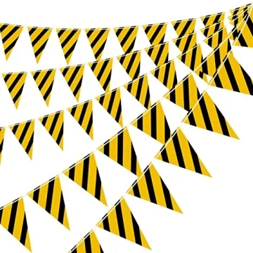 Luxiocio Construction Birthday Party Supplies - 5 Packs of Dump Truck Pennant Banners