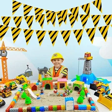 Luxiocio Construction Party Pennant Banner Decorations