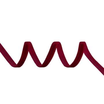 VATIN Wine Velvet Ribbon 3/8" Burgundy Premium Plush Velvet Woven Edge Velvet Ribbon for Christmas T...