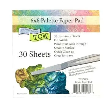The Crafters Workshop Artist Tool Pack Includes Palette Knives, Palette Pads, Stencil Butter Spreader and Blending Brushes