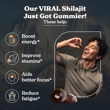 Better Alt Pure Himalayan Shilajit Gummies with 100% Shilajit |High Potency Gold Grade| 60 Gummies f...