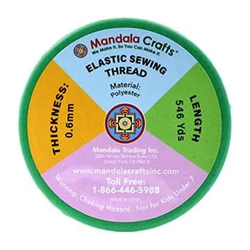 Mandala Crafts Shirring Elastic - Versatile Stretch Thread
