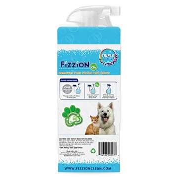 Fizzion Pet Stain and Odor Remover 23 ounce Empty Spray Bottle with 2 Refills