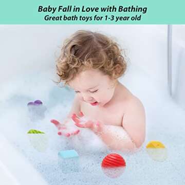 UNIWA Shape Sorter Baby Toys, Montessori Toys for 1-3 Year Old Toy Colorful Cube and Multi Sensory Shape, Fine Motor Skills, Developmental Learning Toys for Girls Boys Christmas Birthday Gifts