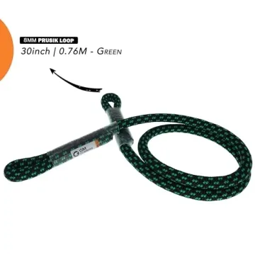 GM CLIMBING 8mm Prusik Hitch Cord 30 inch - High Strength