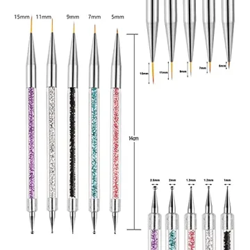 EZPICK Nail Art Brushes Set for Precision & Elegance