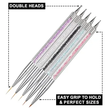 EZPICK Nail Art Brushes Set for Precision & Elegance