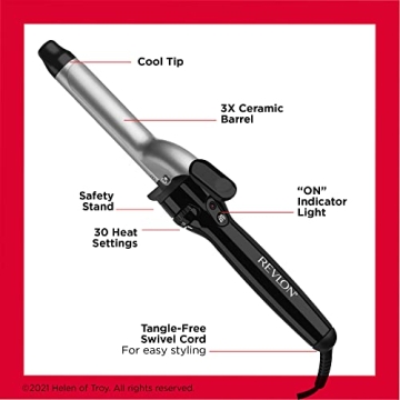Revlon Triple Ceramic Curling Iron for Medium Curls