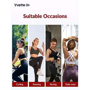 Yvette Women High Impact Sports Bra for Plus Size