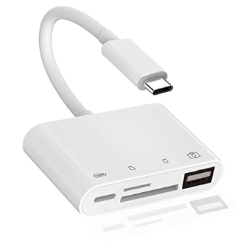 4-in-1 USB-C SD Card Reader for Fast File Transfers