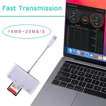 4-in-1 USB-C SD Card Reader for Fast File Transfers