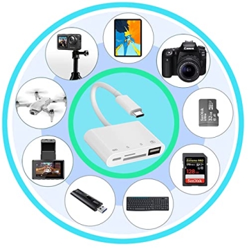 4-in-1 USB-C SD Card Reader for Fast File Transfers
