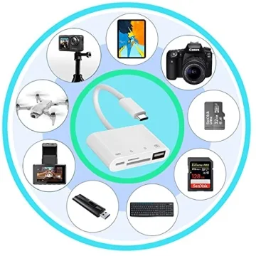 4-in-1 USB-C SD Card Reader for Fast File Transfers