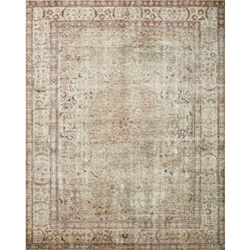 Loloi Margot Area Rug Antique Sage Soft Washable Design