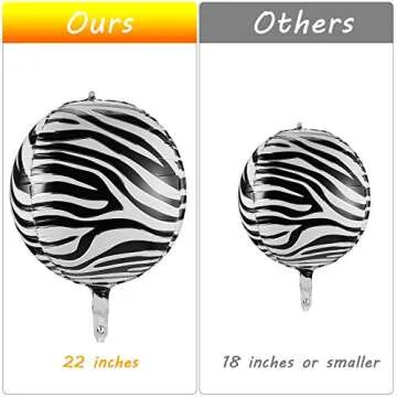 Large Animal Print Foil Balloons for Jungle Parties