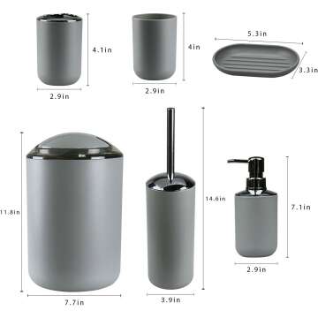 IMAVO 6-Piece Bathroom Set