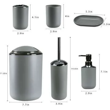 IMAVO 6-Piece Bathroom Set