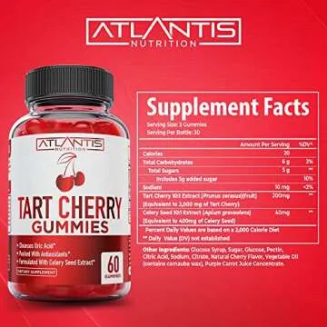 Tart Cherry Gummies for Joint Support & Uric Acid Relief